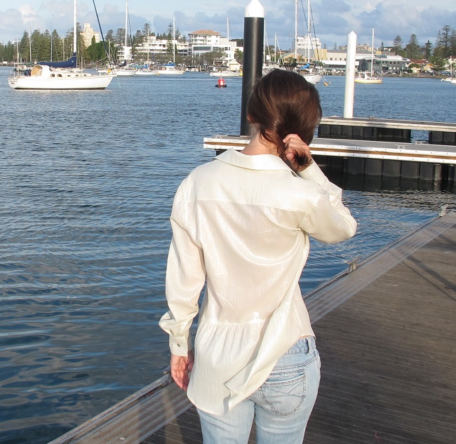 Grainline Archer Shirt - back view