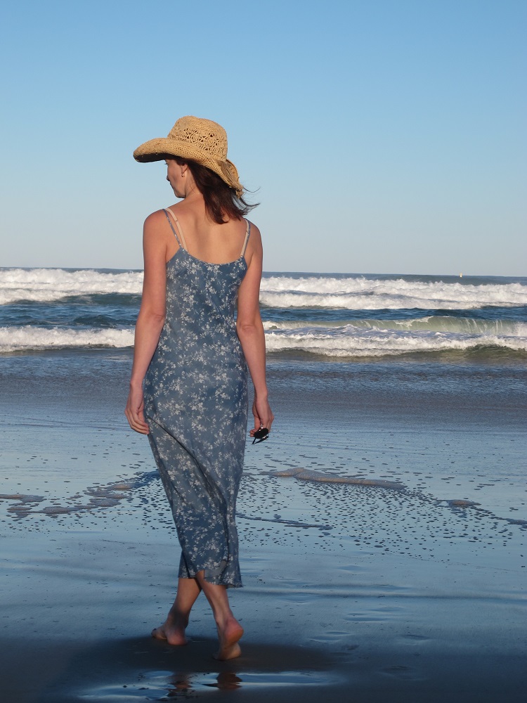 Sadie Slip Dress, back view