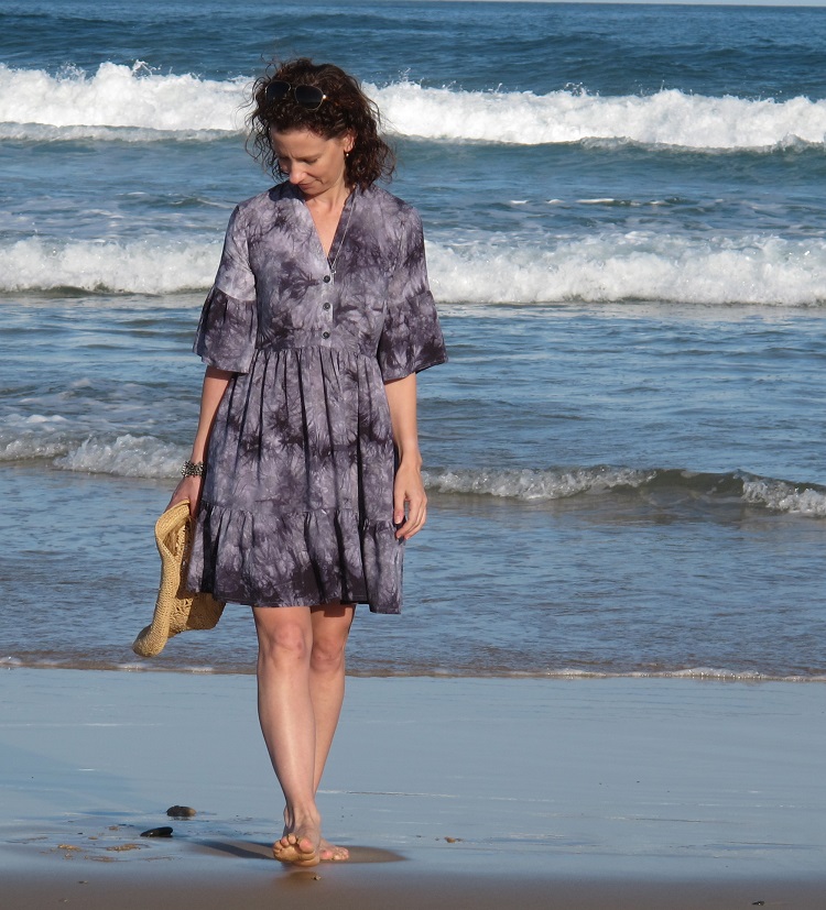 Deer & Doe Myosotis Dress in a woven viscose.