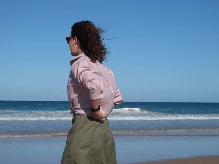 Olya Shirt, Paper Theory & Sadie Slip Dress, Tessuti Patterns