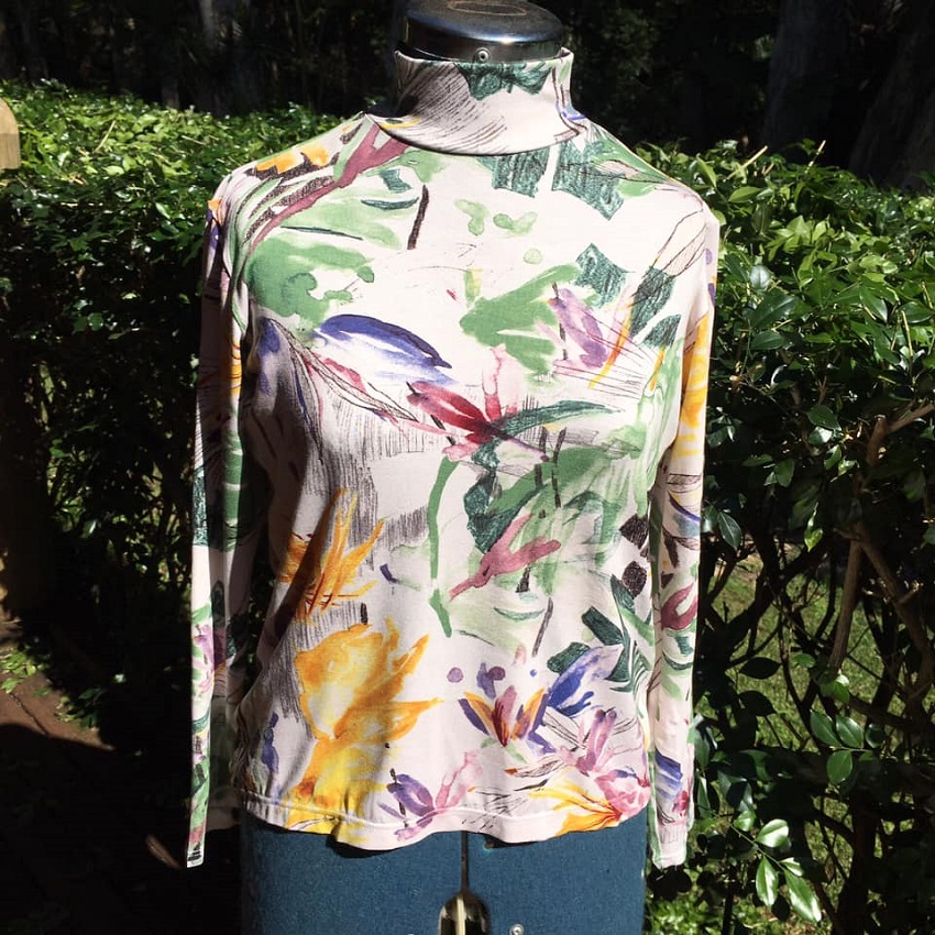 Rise Turtleneck by Papercut Patterns in a rayon knit