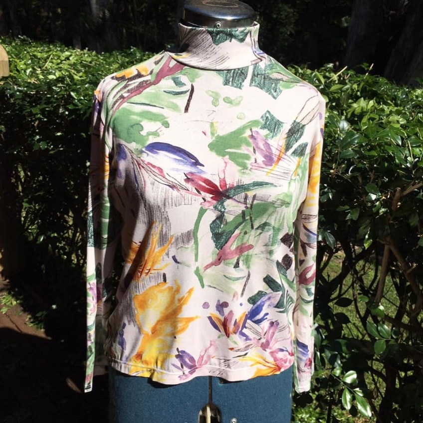 Rise Turtleneck by Papercut Patterns in a rayon knit