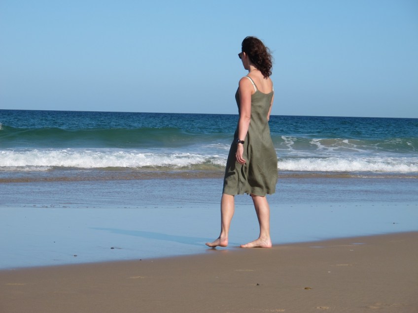 Sadie Slip Dress, Tessuti Patterns.