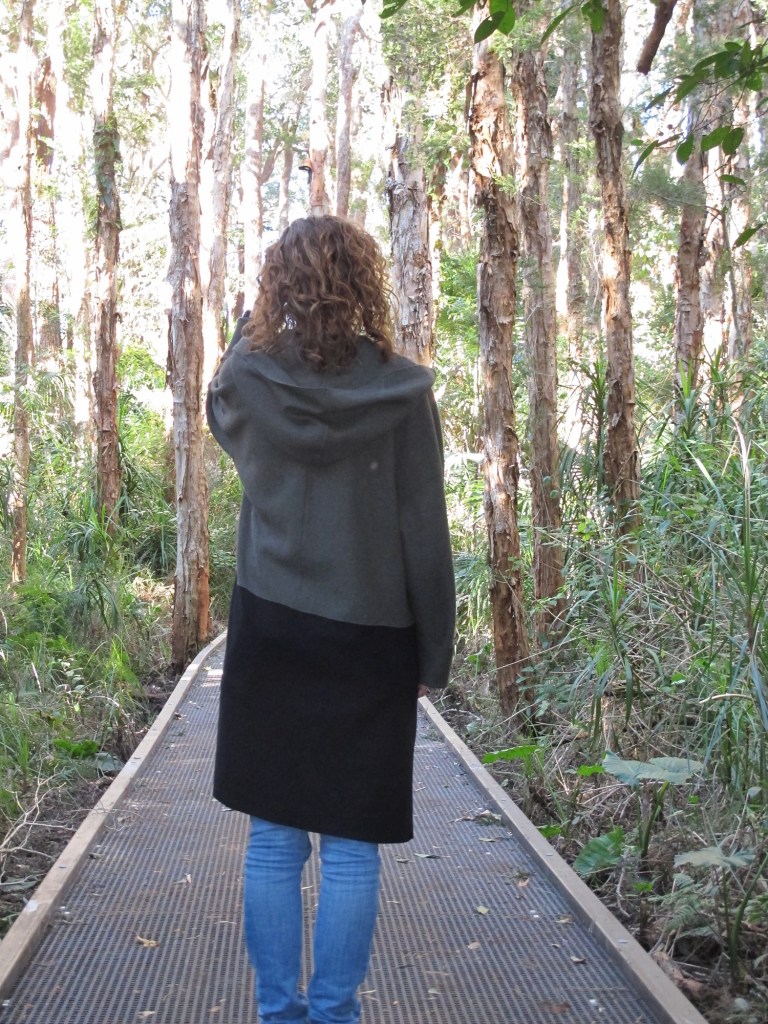 Tessuti Patterns, London Coat, back view