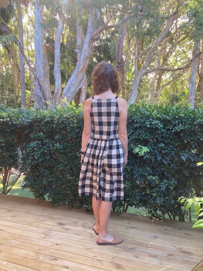 Romy dress, back view