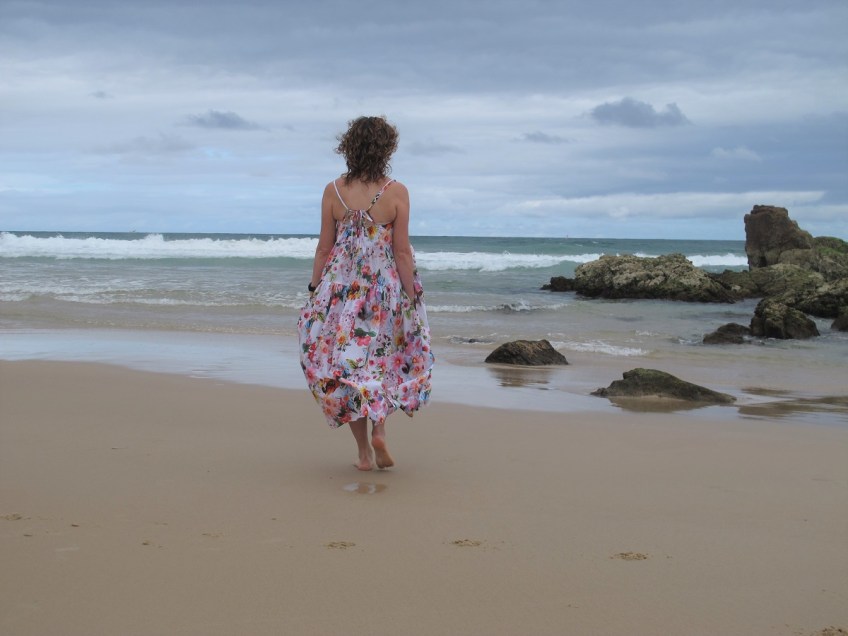 Papercut Patterns Celestia Dress in cotton voile.