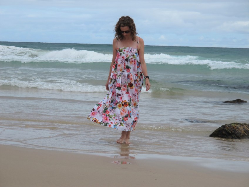 Papercut Patterns Celestia Dress in cotton voile.