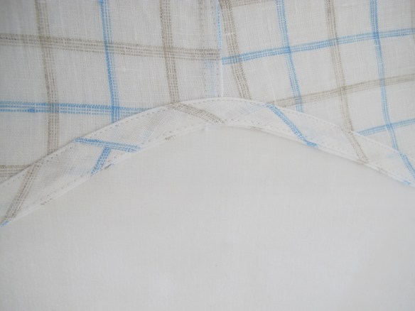 Bias Tape hem for the Archer Button-up shirt